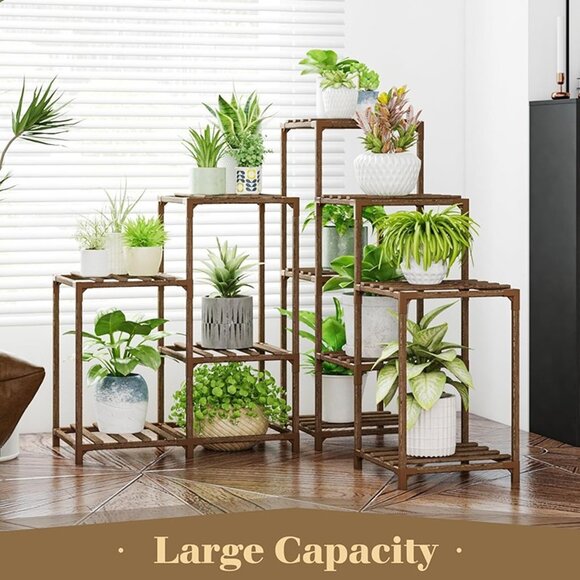 NEW Plant Stand Indoor Outdoor Corner Shelf 11 Potted Large Holder. - Picture 9 of 9